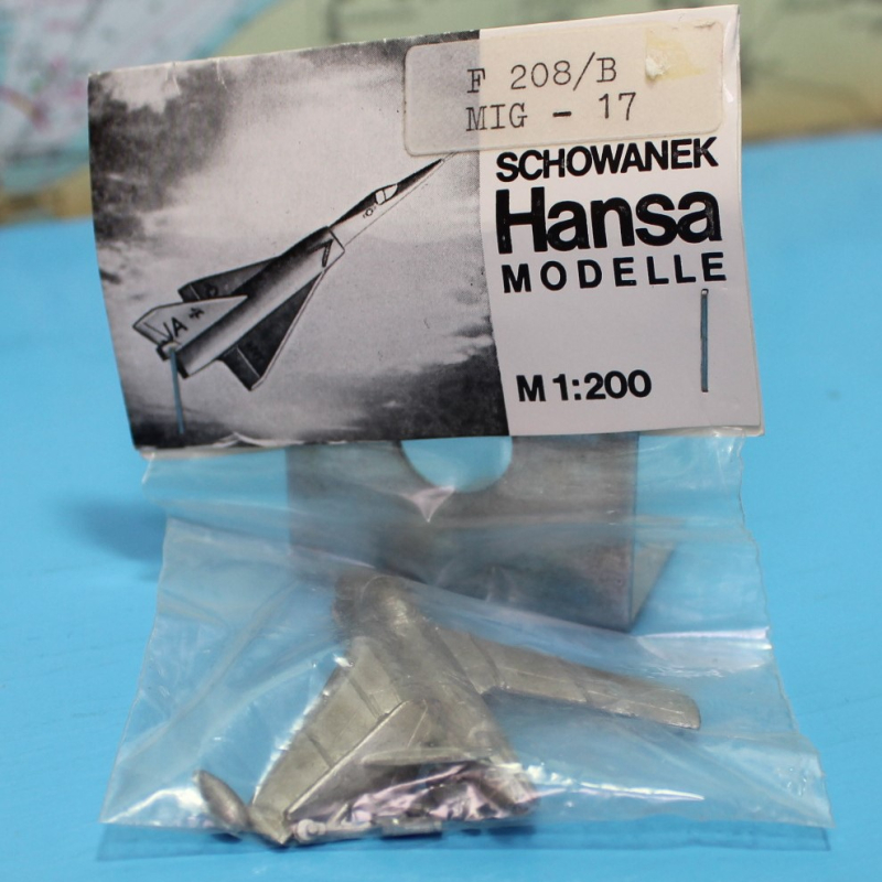 Flugzeug "MIG 17" (1 St.) Bausatz 1:200 Hansa Schowanek F 208B